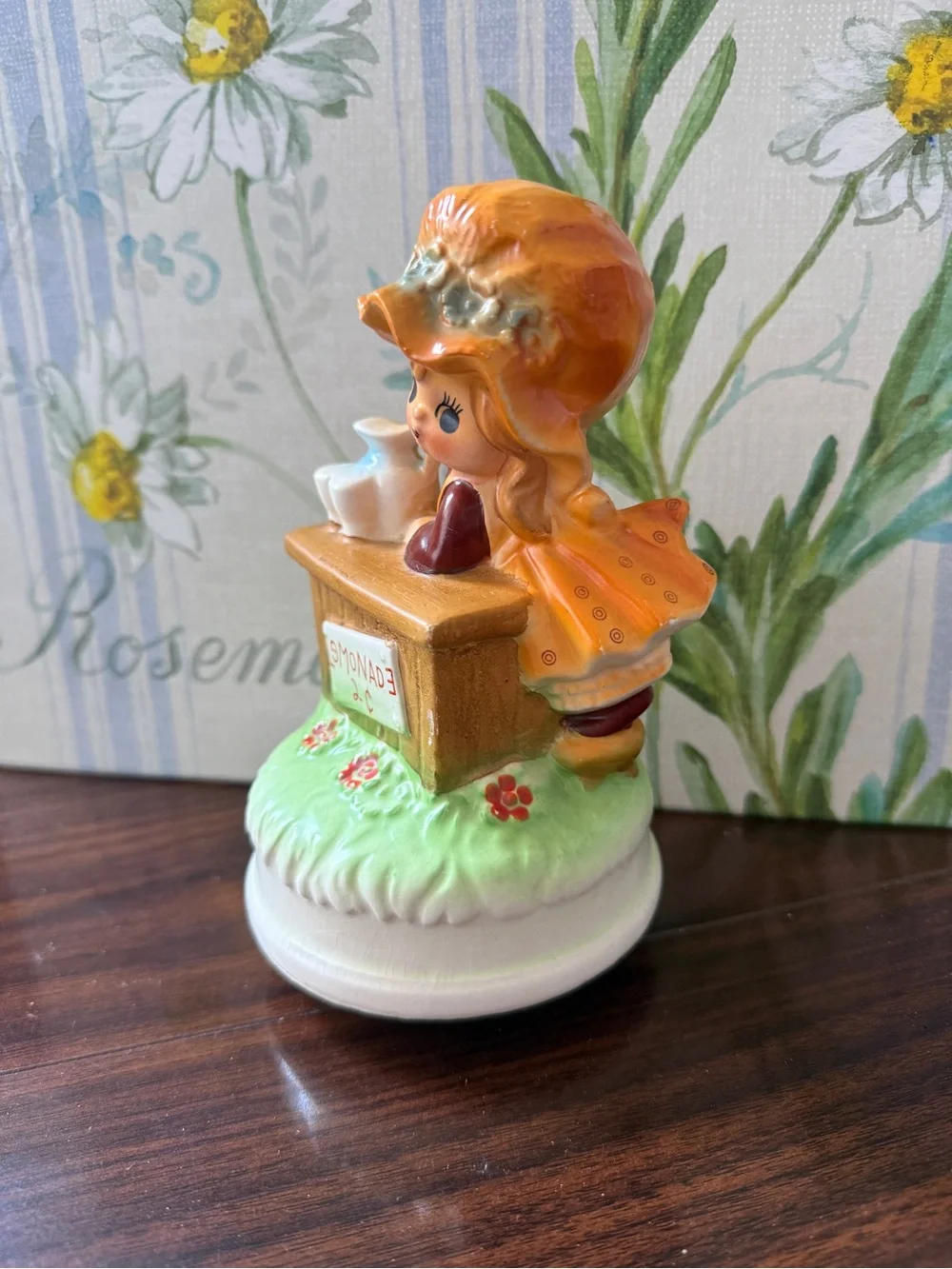 Vintage 1970s tundra imports Ceramic Lemonade 2 Music Figurine Made In Japan